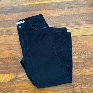 Subdued Corduroy Pants Black